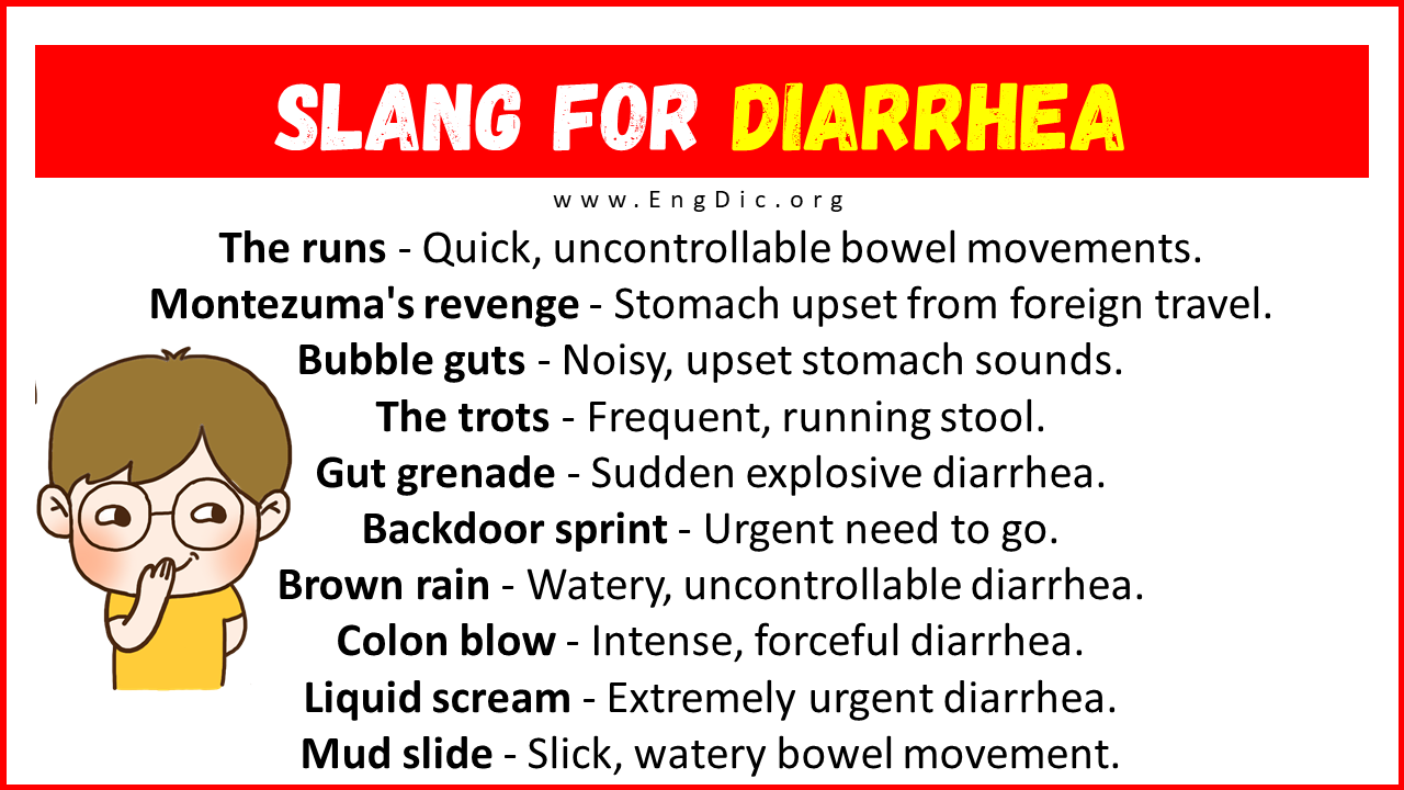 Slang For Diarrhea