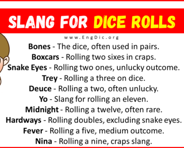 50+ Slang for Dice rolls (Their Uses & Meanings)