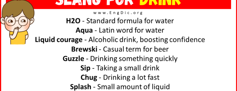 20+ Slang for Drink (Their Uses & Meanings)