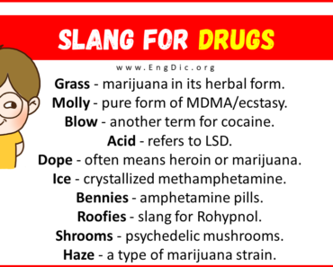 20+ Slang for Drugs (Their Uses & Meanings)