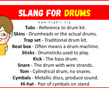 30+ Slang for Drums (Their Uses & Meanings)
