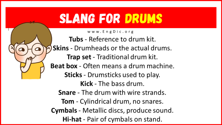 30+ Slang for Drums (Their Uses & Meanings) - EngDic