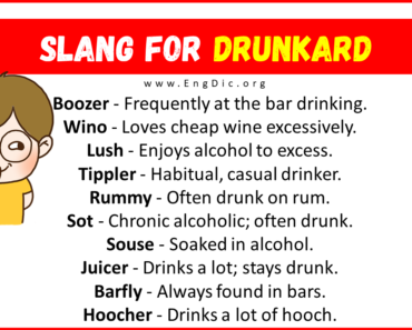 50+ Slang for Drunkard (Their Uses & Meanings)