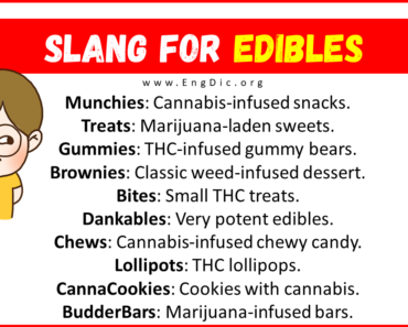20+ Slang for Edibles (Their Uses & Meanings)