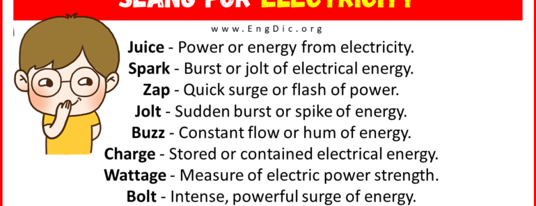 20+ Slang for Electricity (Their Uses & Meanings)