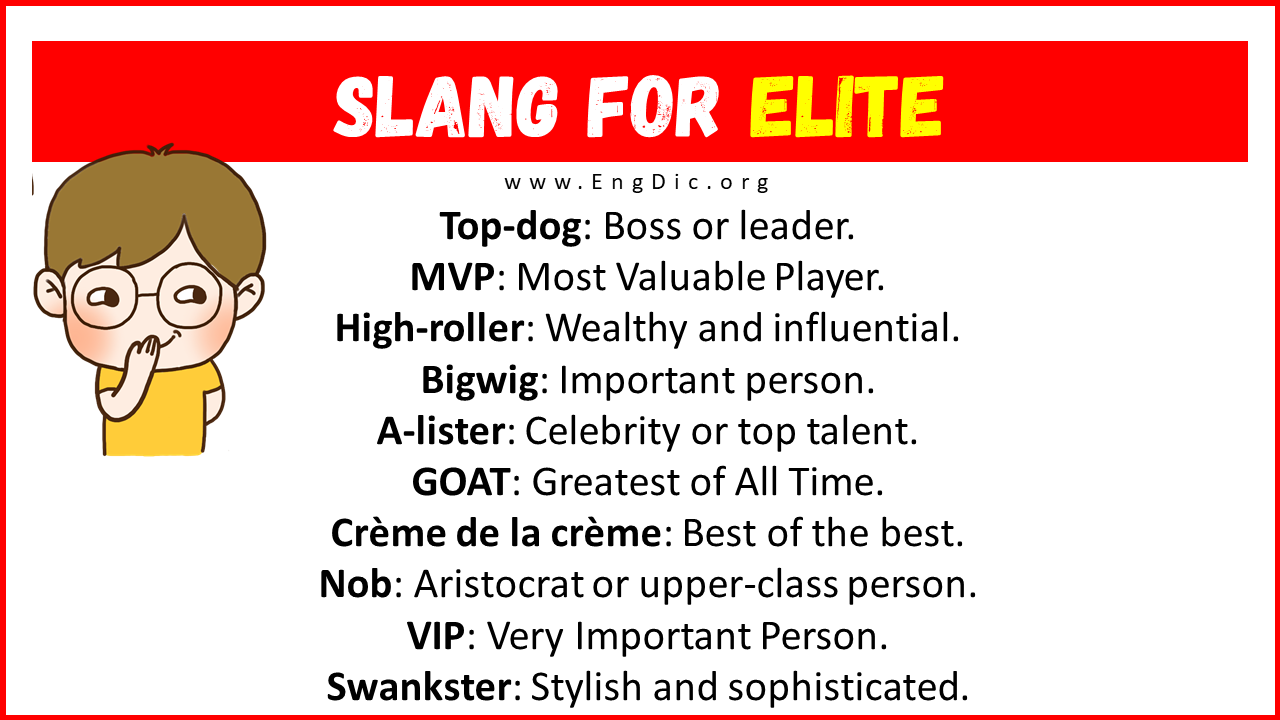 Slang For Elite