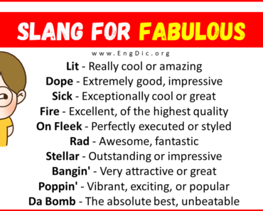20+ Slang for Fabulous (Their Uses & Meanings)