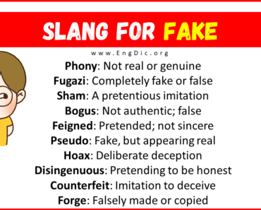 20+ Slang for Fake (Their Uses & Meanings)