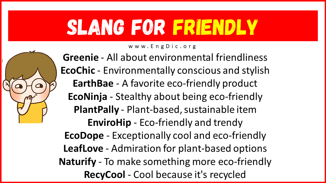 Slang For Friendly