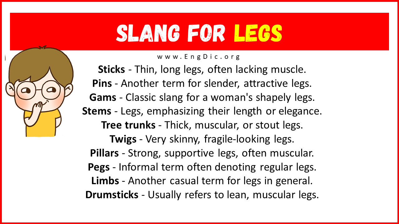 Slang For Legs
