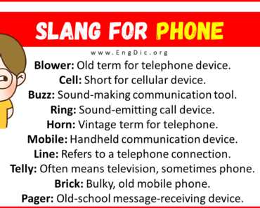 30+ Slang for Phone (Their Uses & Meanings)