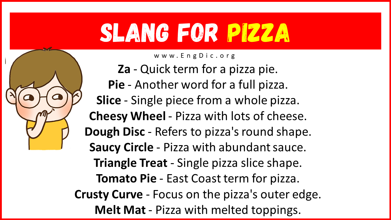 Slang For Pizza