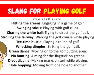 30+ Slang for Playing Golf (Their Uses & Meanings)