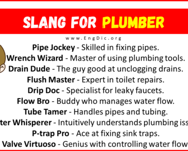 30+ Slang for Plumber (Their Uses & Meanings)
