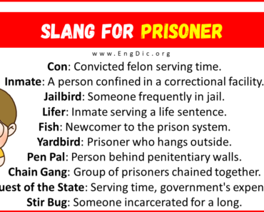 30+ Slang for Prisoner (Their Uses & Meanings)