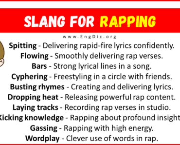 30+ Slang for Rapping (Their Uses & Meanings)