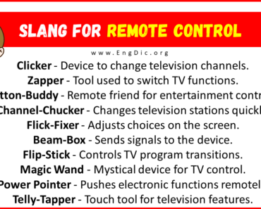 30+ Slang for Remote Control (Their Uses & Meanings)