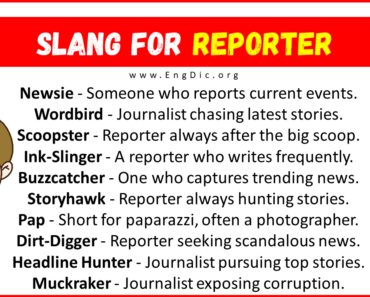 30+ Slang for Reporter (Their Uses & Meanings)