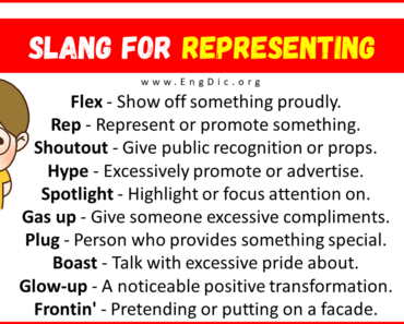 30+ Slang for Representing (Their Uses & Meanings)