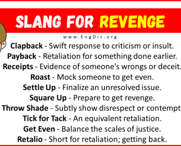 30+ Slang for Revenge (Their Uses & Meanings)
