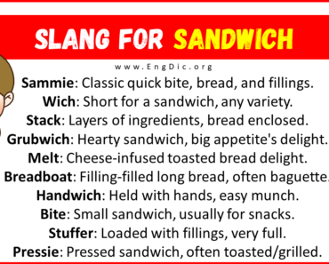 30+ Slang for Sandwich (Their Uses & Meanings)