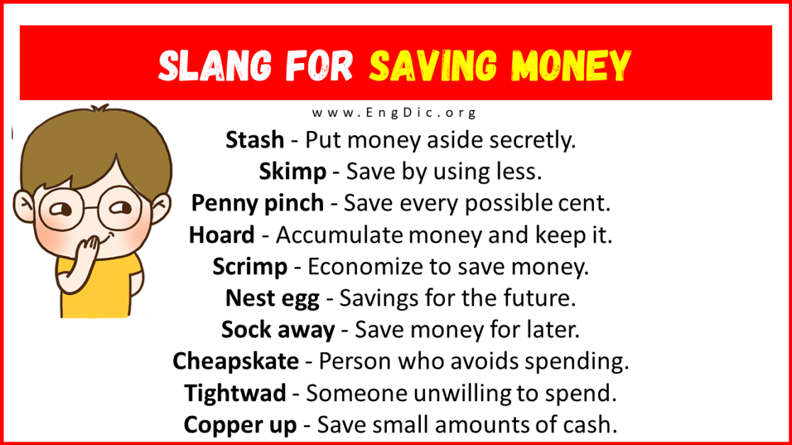 30+ Slang for Saving Money (Their Uses & Meanings) EngDic