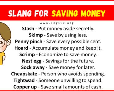 30+ Slang for Saving Money (Their Uses & Meanings)