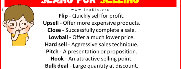 30+ Slang for Selling (Their Uses & Meanings)