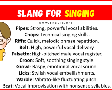 30+ Slang for Singing (Their Uses & Meanings)