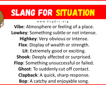 30+ Slang for Situation (Their Uses & Meanings)
