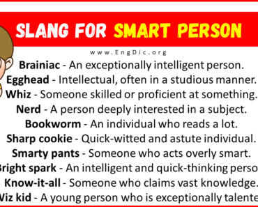 20+ Slang for Smart Person (Their Uses & Meanings)