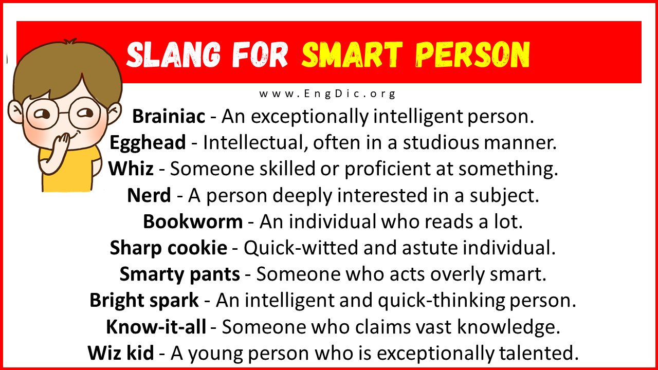 Slang For Smart Person
