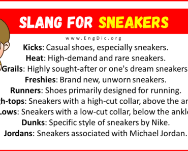 30+ Slang for Sneakers (Their Uses & Meanings)