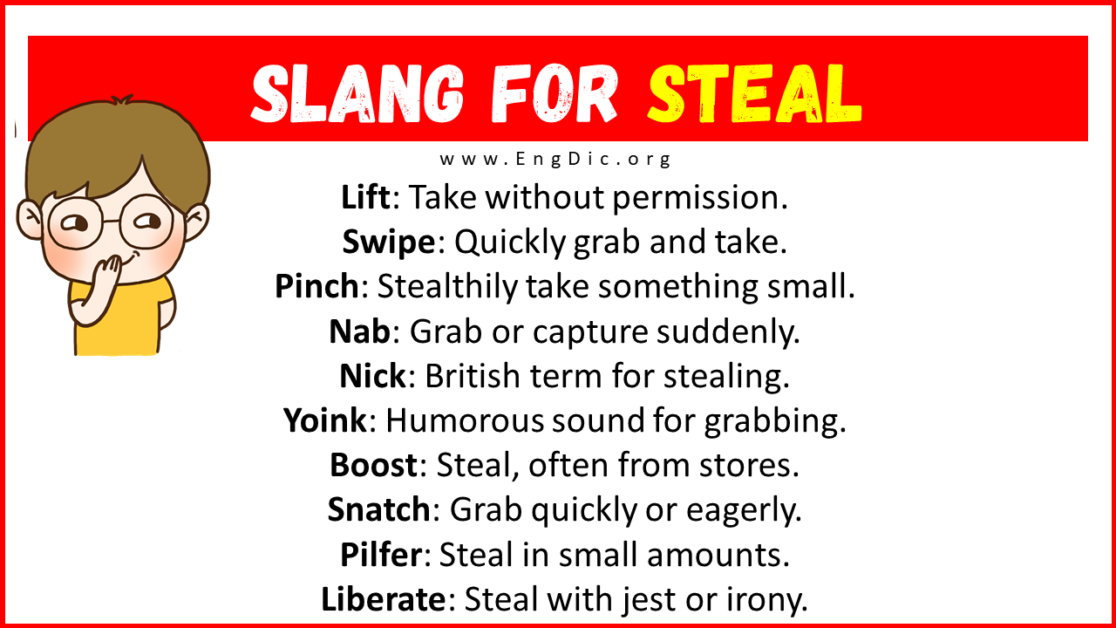 A Slang Word For Steal