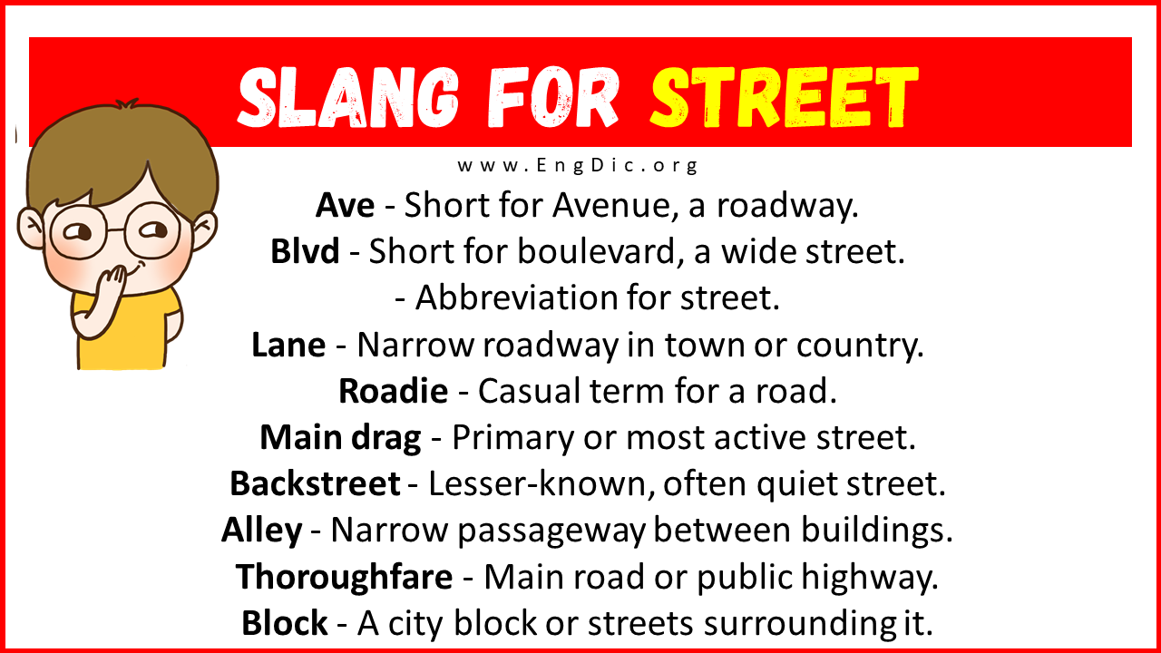Slang For Street