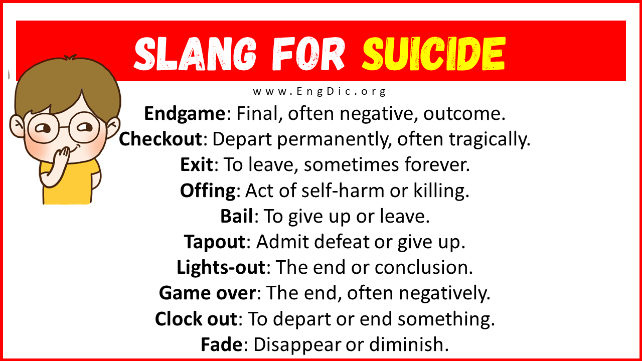Slang For Suicide