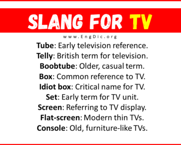 30+ Slang for TV (Their Uses & Meanings)