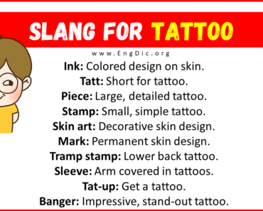 30+ Slang for Tattoo (Their Uses & Meanings)