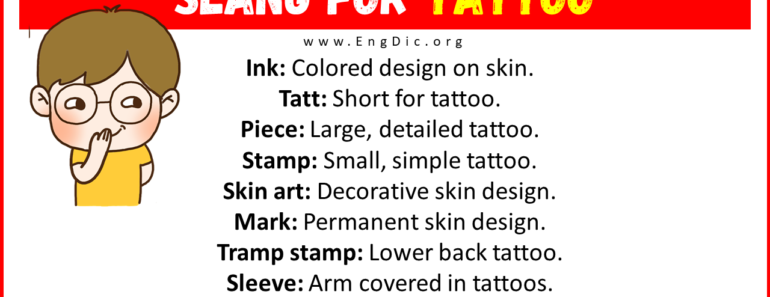 30+ Slang for Tattoo (Their Uses & Meanings)