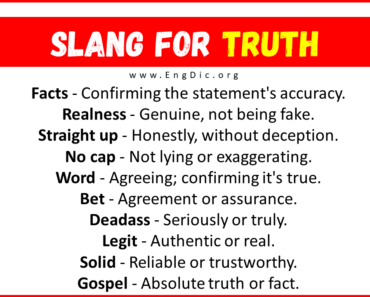 30+ Slang for Truth (Their Uses & Meanings)