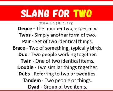 30+ Slang for Two (Their Uses & Meanings)