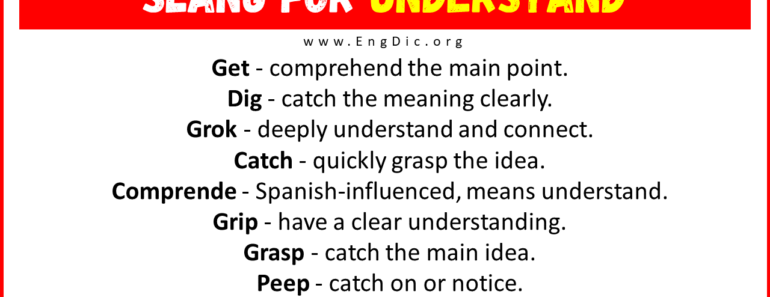 30+ Slang for Understand (Their Uses & Meanings)