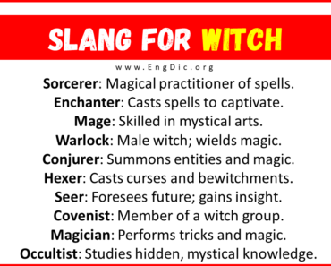 30+ Slang for Witch (Their Uses & Meanings)