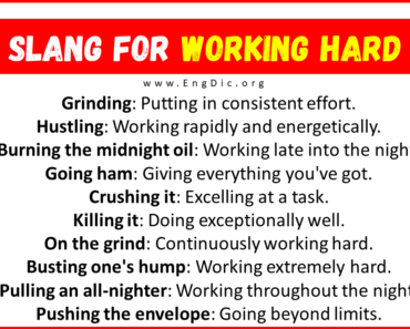 30+ Slang for Working Hard (Their Uses & Meanings)