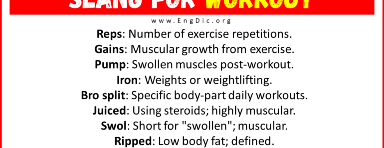 30+ Slang for Workout (Their Uses & Meanings)