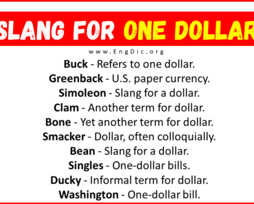 30+ Slang for A Dollar $ (Their Uses & Meanings)