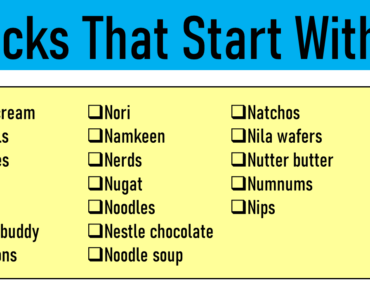 20 Snacks That Start With N