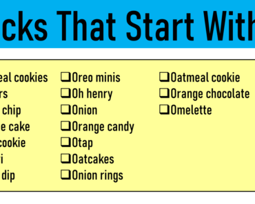 20 Snacks That Start With O