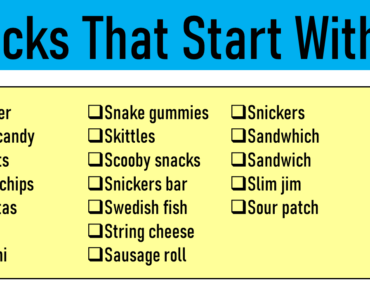 20 Snacks That Start With S