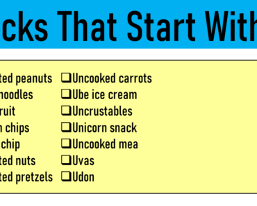 20 Snacks That Start With U